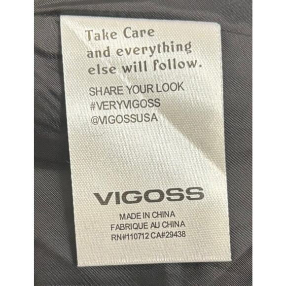 NWT Vigoss Faux Leather Blazer - Black - Size 3x - Picture 6 of 8